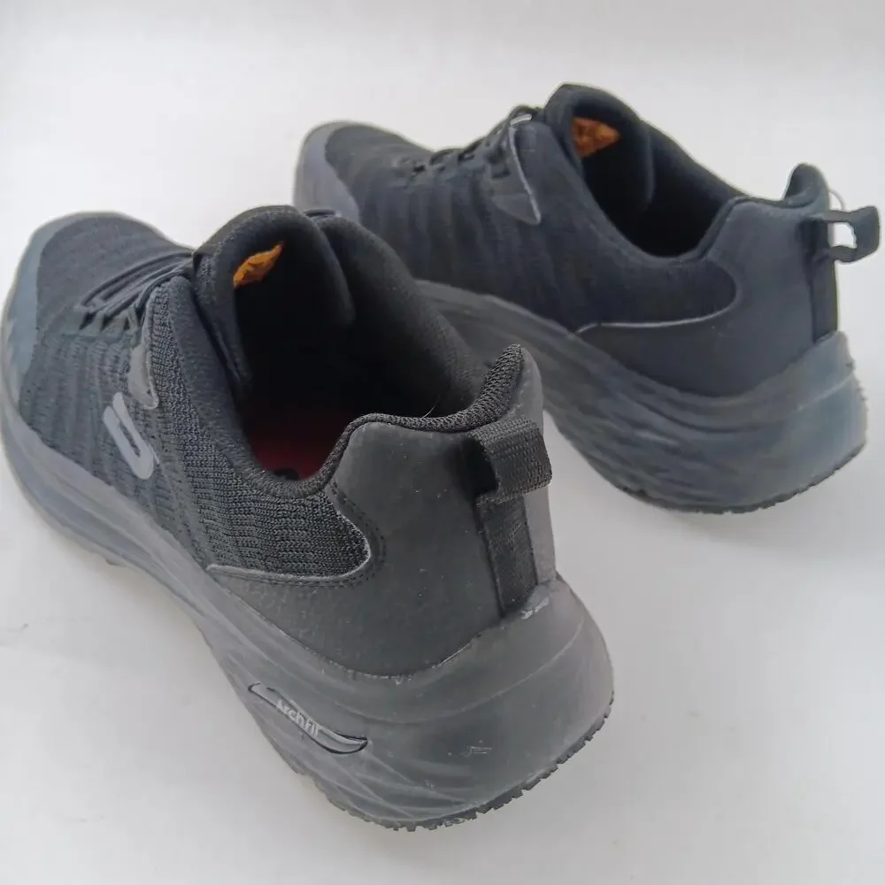 Skechers Arch Fit Slip Resistant Shoes Mens Size 13 Black Work 200232